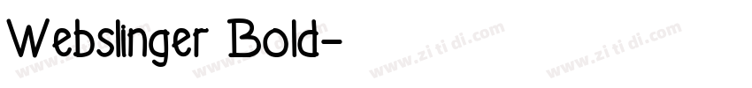 Webslinger Bold字体转换